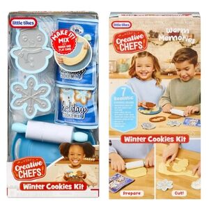 Little Tikes Creative Chefs Holiday Cookies Kit, with Make-lt Mix Play Sand- NEW
